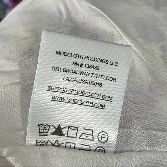 NWT ModCloth Ruffling For Flowers‎ V-Neck Ditzy Floral Print Midi Dress Size 2 - Picture 9 of 10